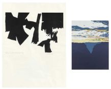 Two mid-to-late 20th Century abstract designs