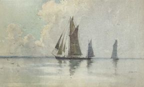 John Henry YOUNG (1880-1946) Sail Boats on a Still Sea