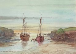 Frank MCNICHOL (XIX-XX) Sundown, Port Gaverne