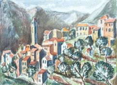 Follower of The Bloomsbury Group Hillside Town