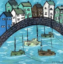 Stephen FELSTEAD (1957-2023) Cornish Sardine Boats Sheltering