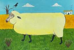 Stephen CAMPS aka Scamps (Cornish Naïve School, 1957) A prize sheep