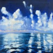 Richard LANNOWE HALL (1951) Soft Clouds, Sharp Sea, Falmouth Bay