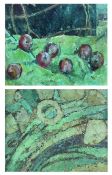 Rita GREIG (1918-2011) Still Life Apple Study & Abstract in Green