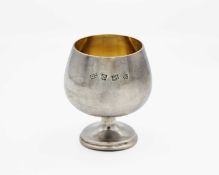 A silver brandy goblet by A T Cannon Ltd.