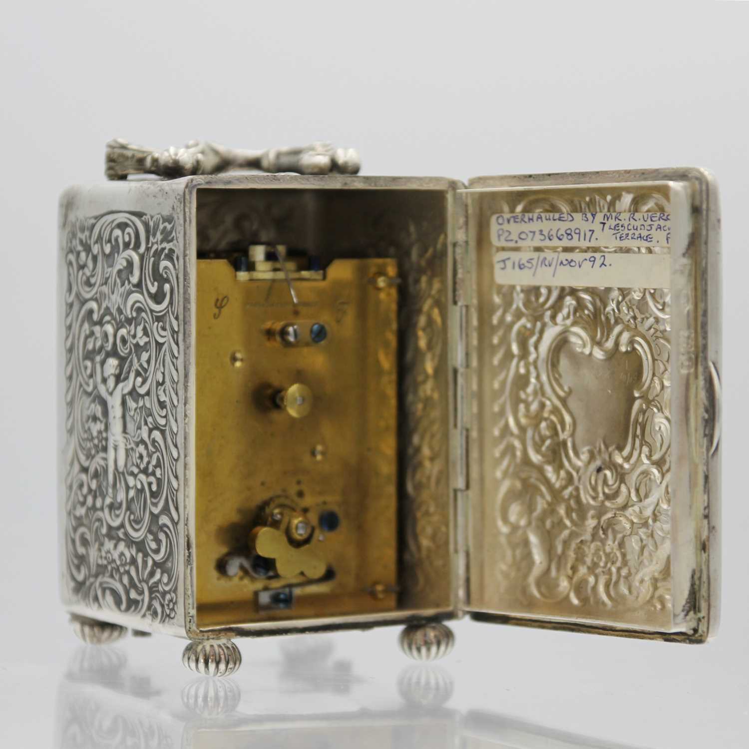 A good Victorian silver timepiece by William Comyns & Sons. - Image 2 of 5