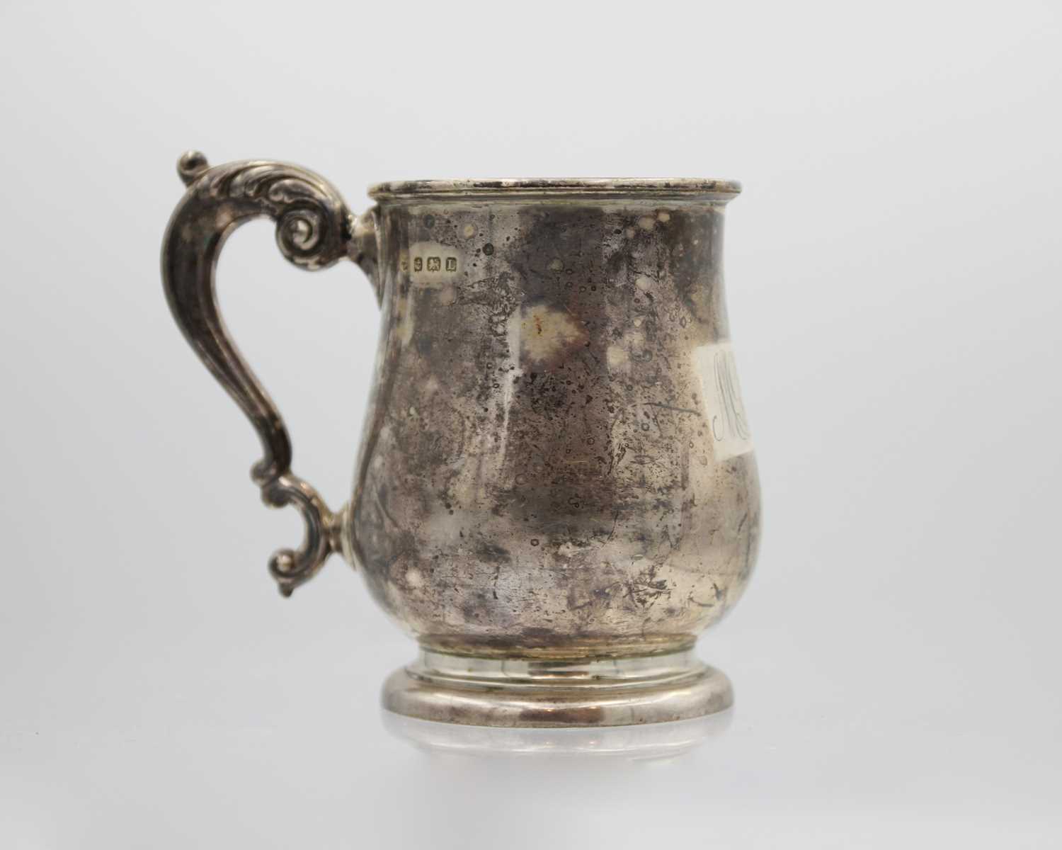 A George V silver baluster mug by William Neale & Sons Ltd. - Image 2 of 3
