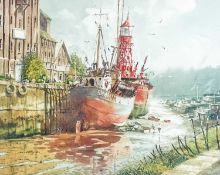 Neil WESTWOOD (XX) Red Lightship at the Hythe, Colchester, 96'
