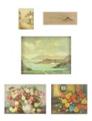Five works by different hands Including two floral still-lifes