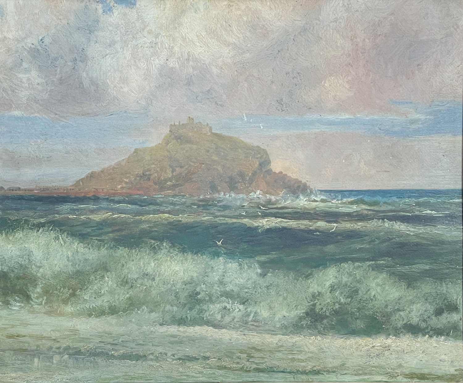 St Michael's Mount Oil on card