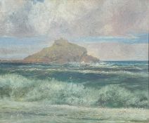 St Michael's Mount Oil on card