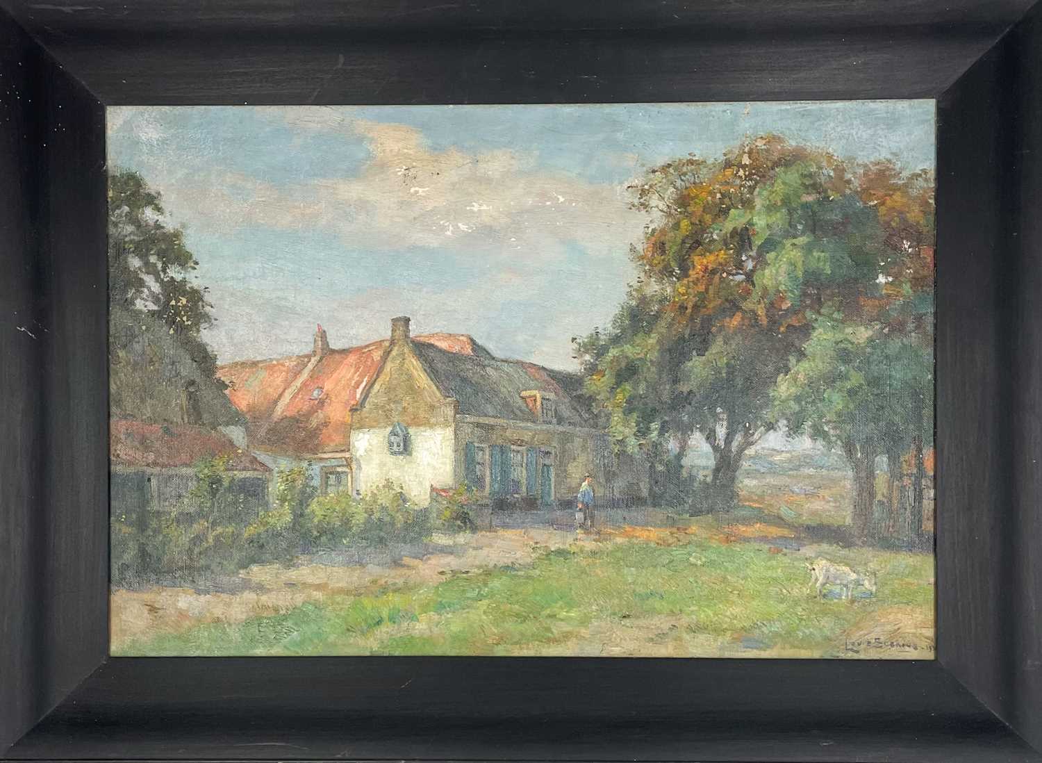 Louis SOONIUS (1883-1956) Rural cottage and landscape view - Image 2 of 3