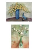 Bob DEVEREUX (1940) Flowers in a vase
