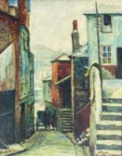 Manner of John Anthony PARK (1880-1962) Street Scene, St Ives