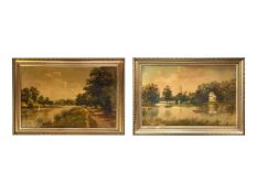 John Isaiah LEWIS (1861-1934) Two oil landscapes