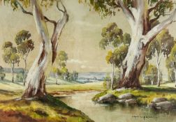 Charles FRYDRYCH (1913-1990) River landscape