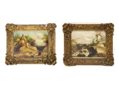 Early 19th century English school Pair of landscapes