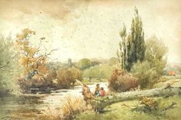 Walter S STACEY (1846-1929) The Ouse, Bedford