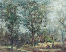 Ernest BENDELL-BAYLY (XX-XXI) Figures among the trees
