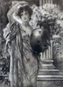 E SWANN (XX) Classical figure with vase