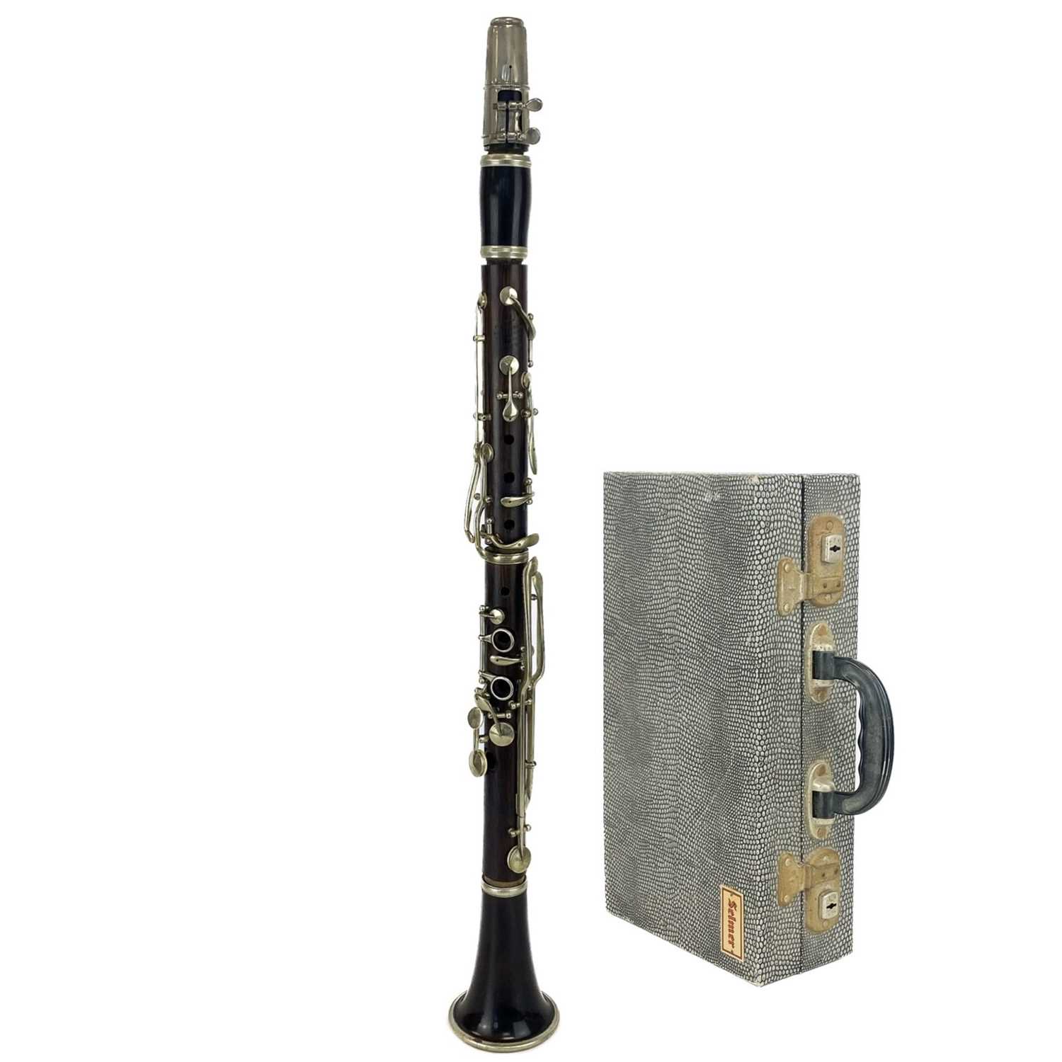 A late 19th century 'Kohler & Son' rosewood clarinet.