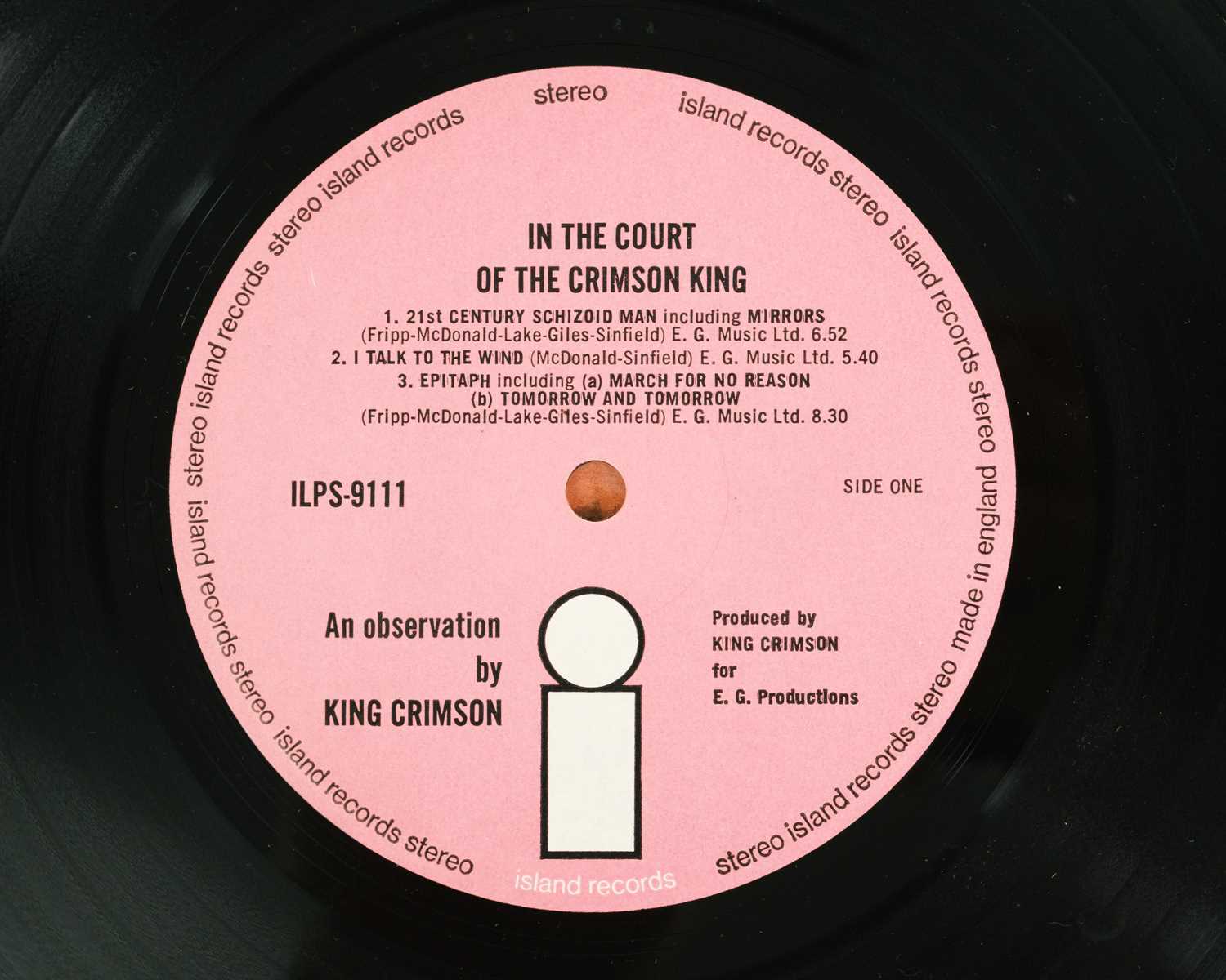 King Crimson; In The Court Of The Crimson King 12" album. - Image 3 of 11