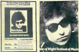 Bob Dylan, Isle of Wight Festival poster.