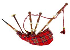 A set of bagpipes.