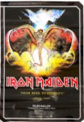 Signed; Iron Maiden, poster.