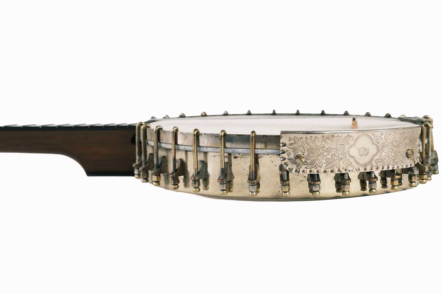 A George P. Matthews seven string banjo. - Image 2 of 6