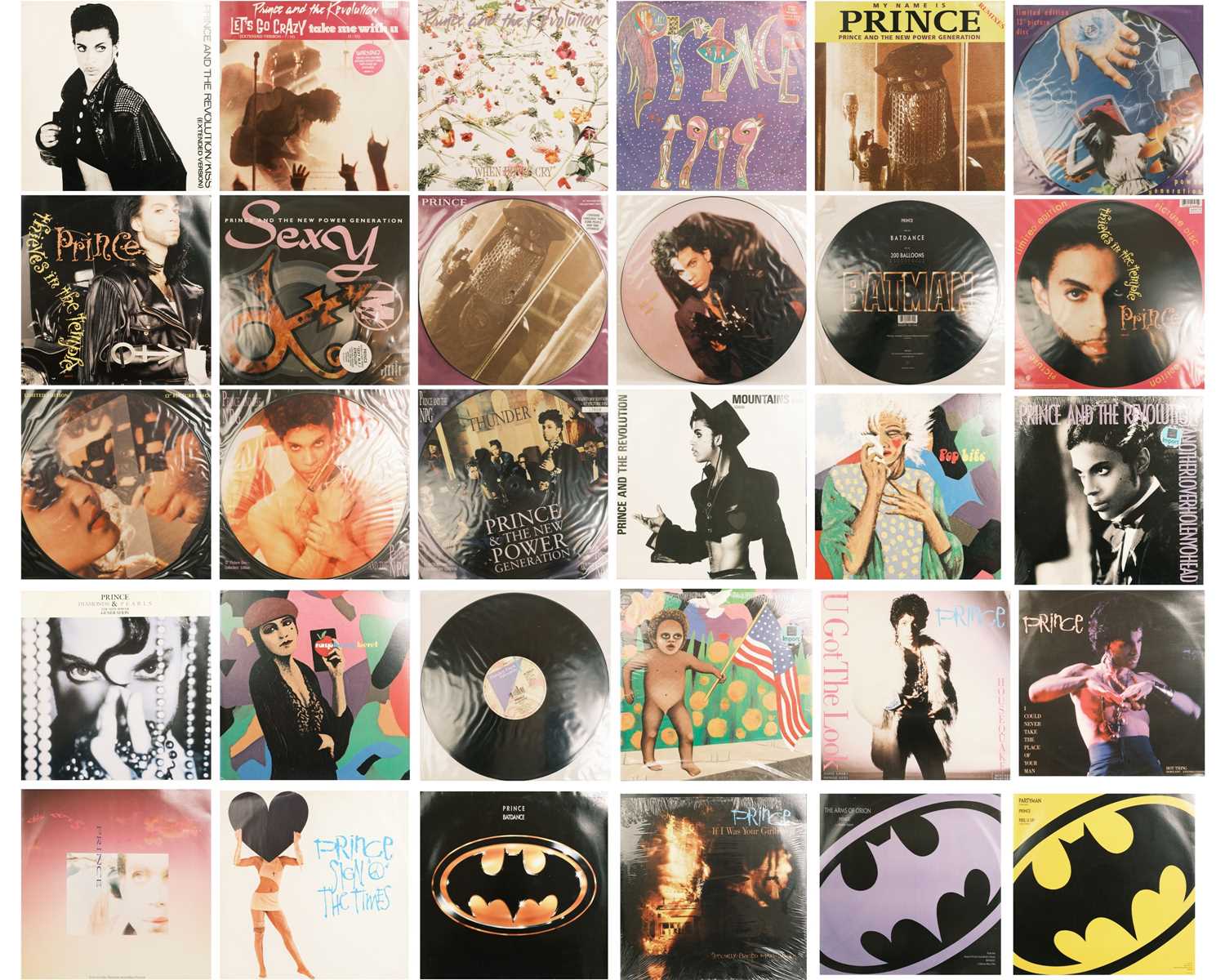 Prince 12" singles and picture discs.
