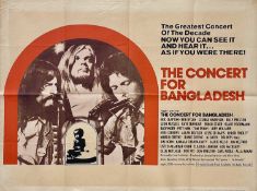'The Concert for Bangladesh' British Quad poster.