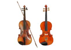 Two violins.