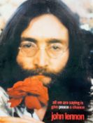 John Lennon 'Give Peace a Chance' poster.