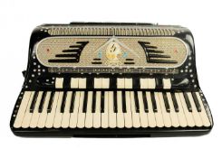 A Galanti 'Super Dominator' piano accordion, circa 1960.