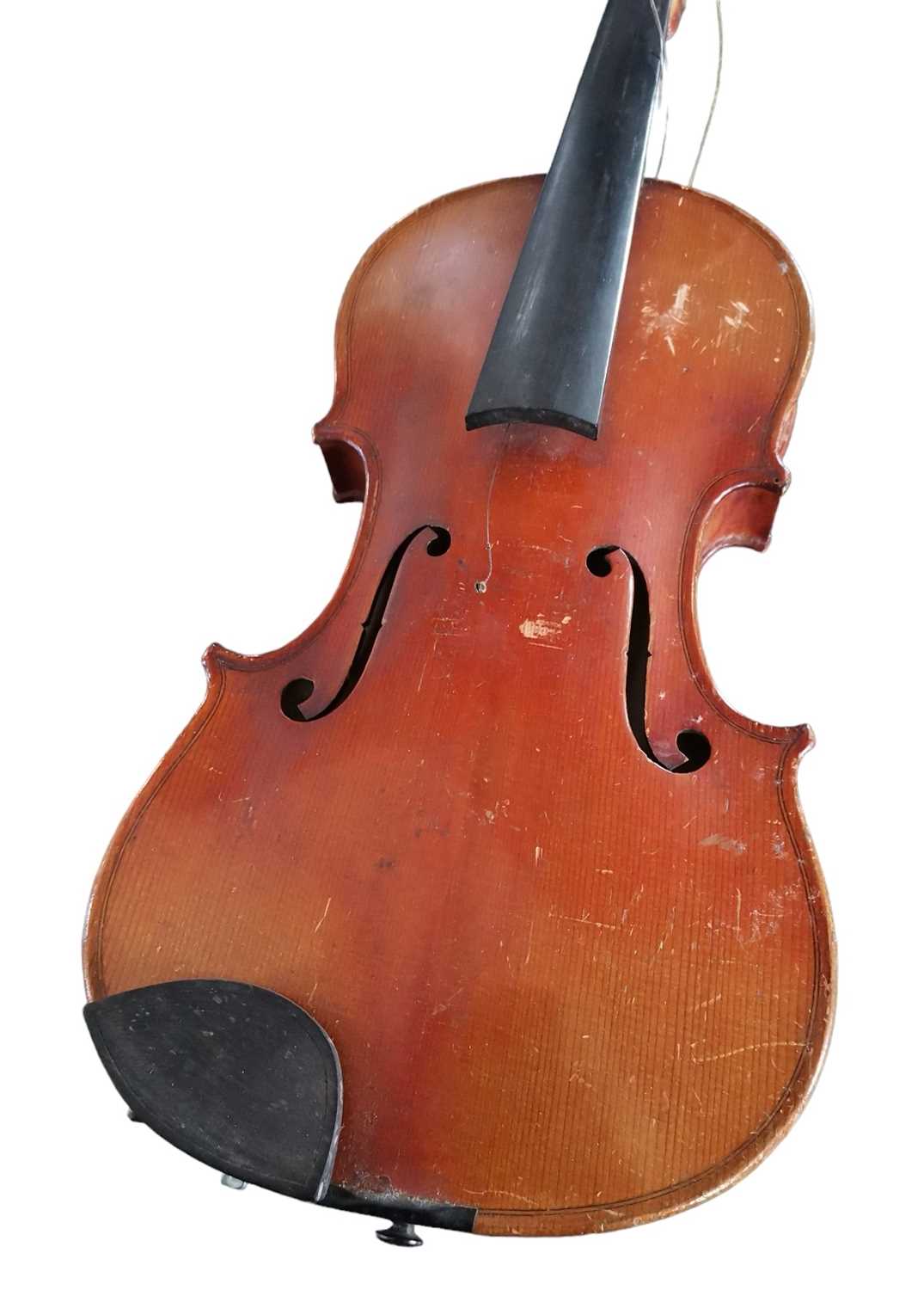 An early 20th century violin After Antonius Stradivarius. - Image 11 of 11