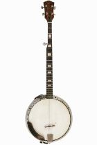 A five-string banjo.
