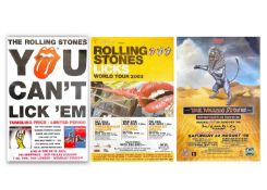 The Rolling Stones; three billboard posters.