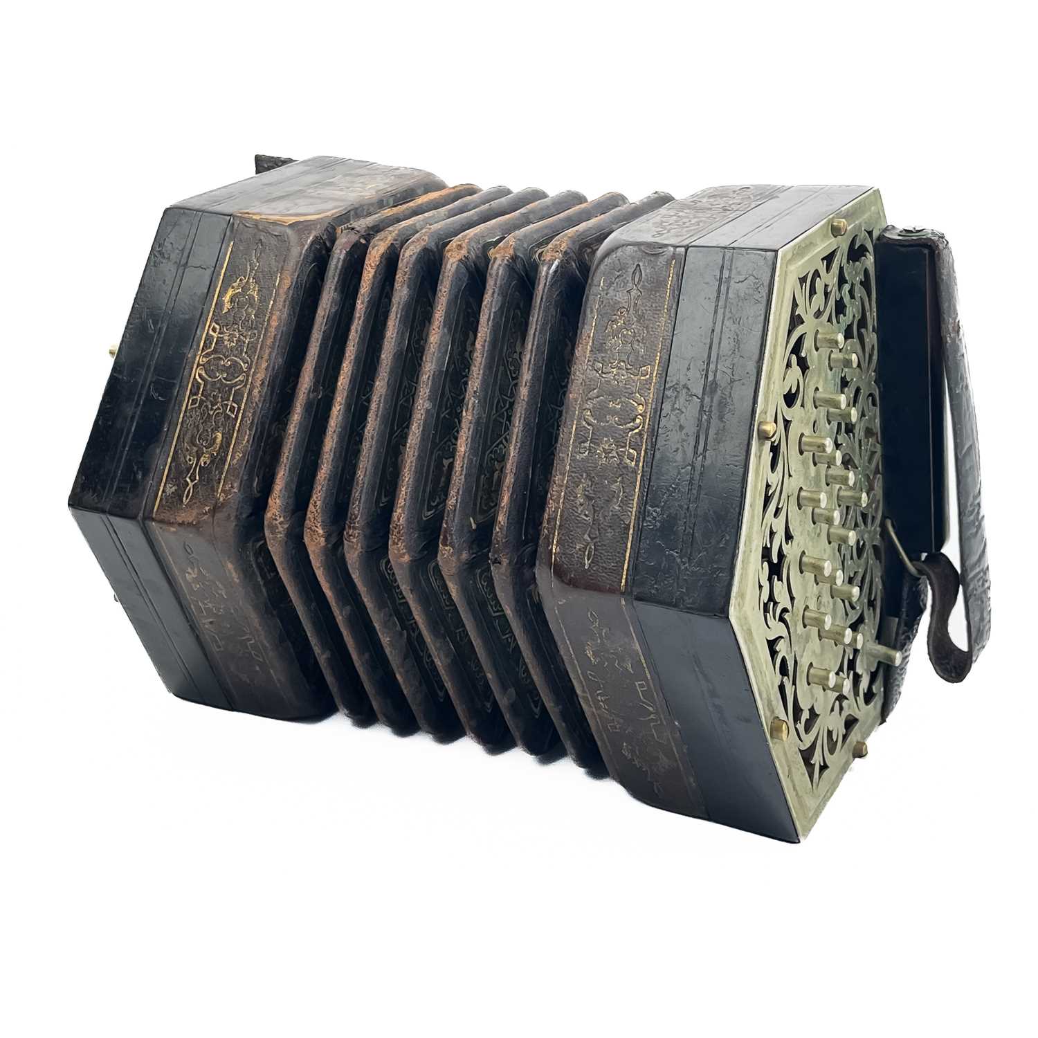 C. Jeffries Anglo concertina, circa 1880. - Image 2 of 10