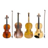 Four violins.