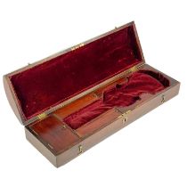 An early to mid 19th century mahogany violin case.