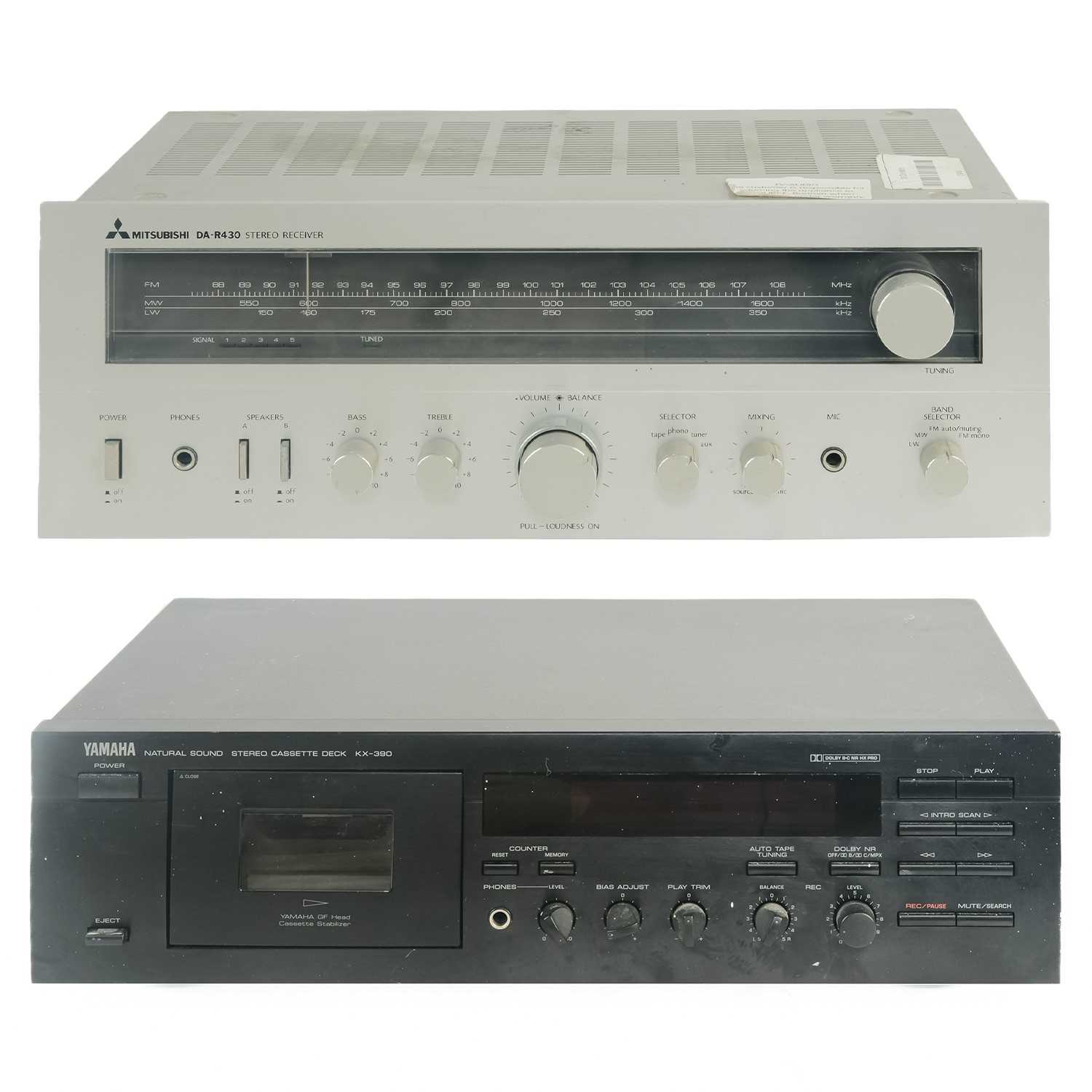 Yamaha and Mitsubishi HiFi separates.