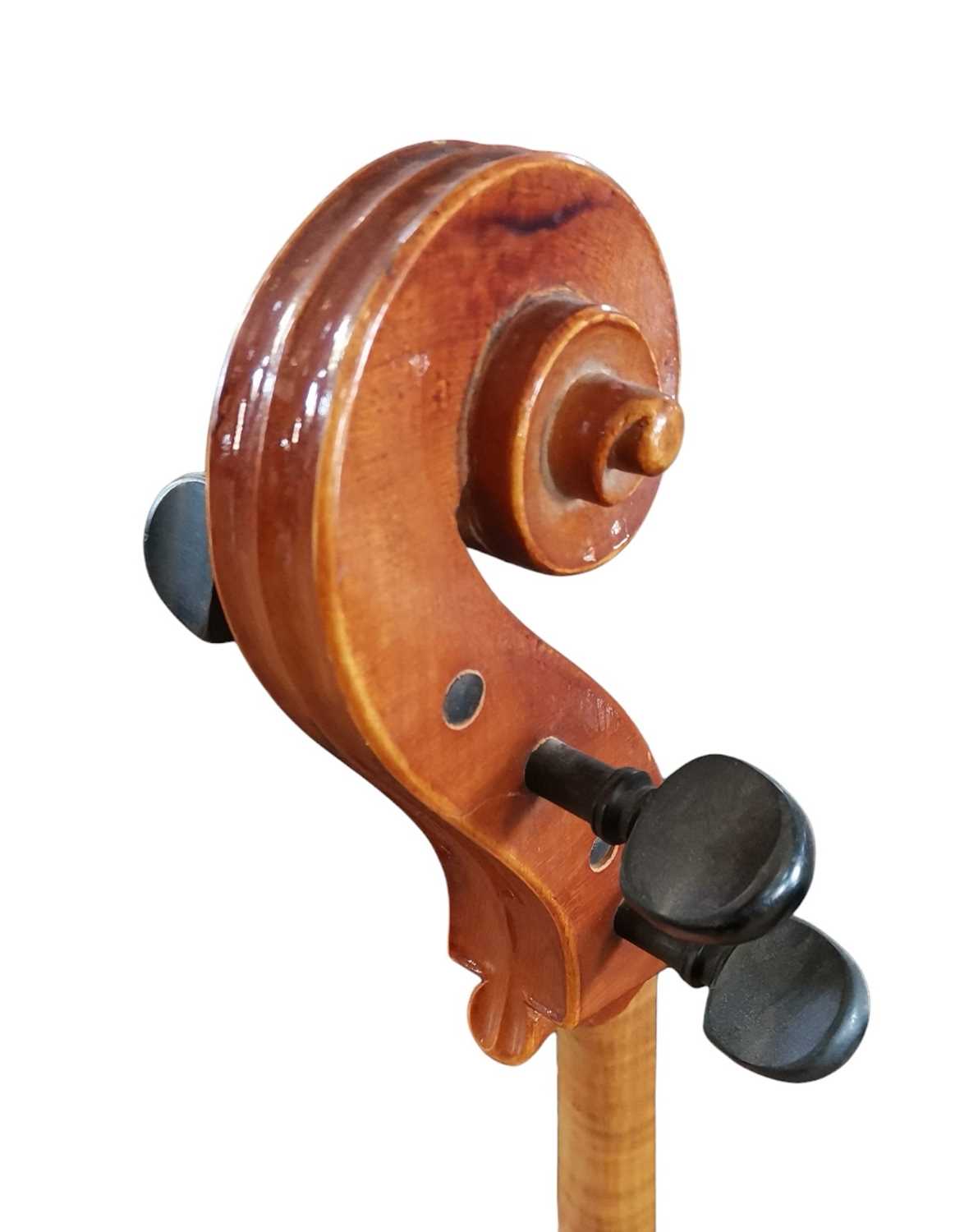 A mid century cello. - Image 7 of 9