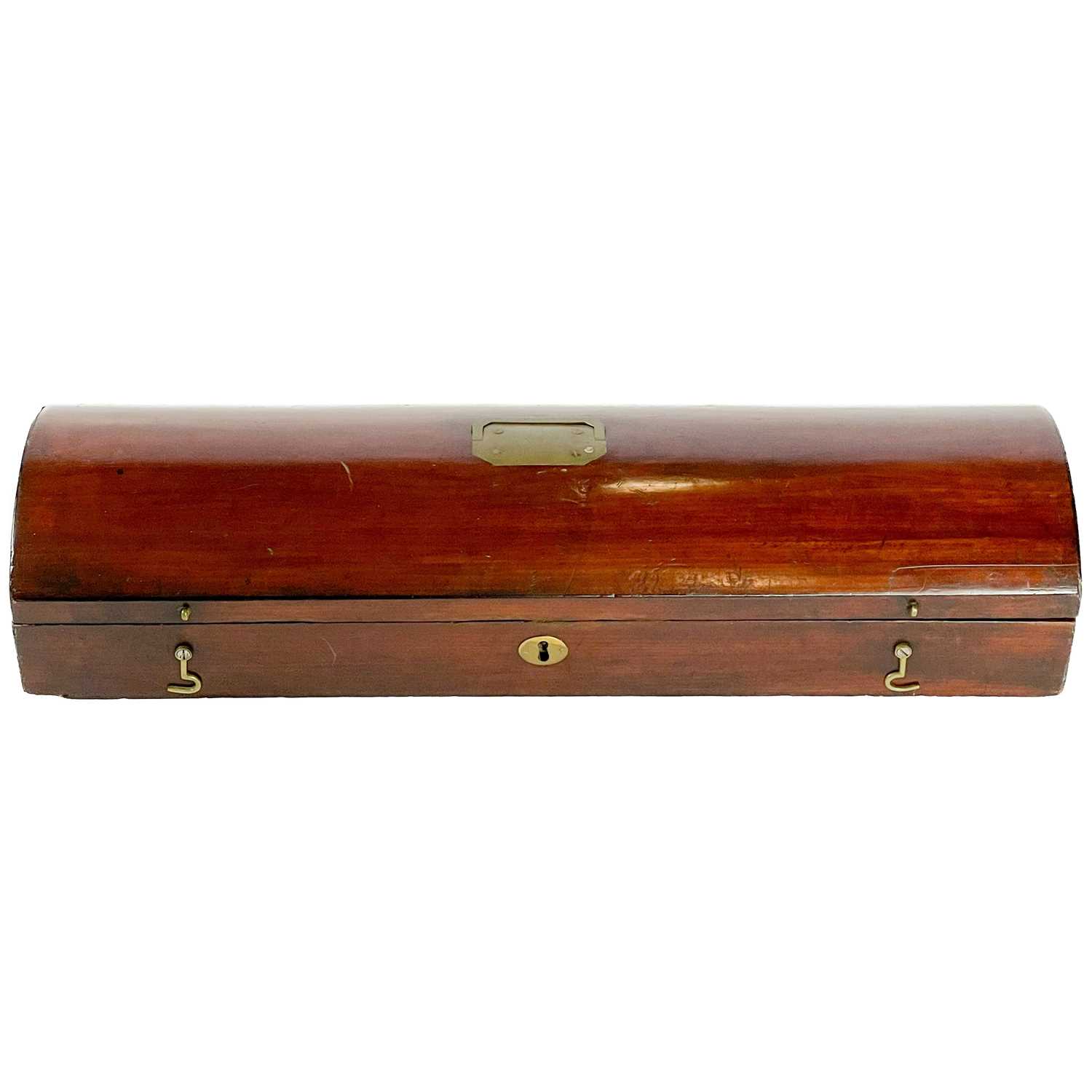 An early to mid 19th century mahogany violin case. - Image 2 of 4