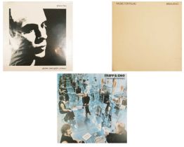 Brian Eno LP collection.