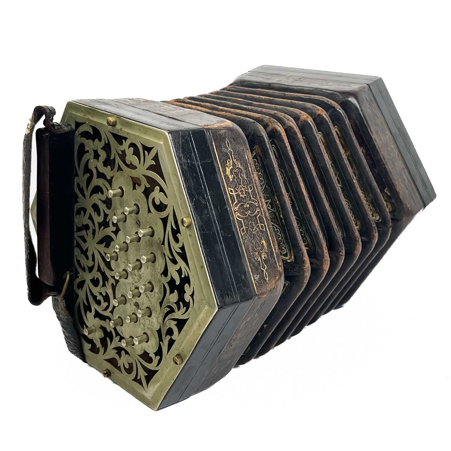 C. Jeffries Anglo concertina, circa 1880. - Image 6 of 10