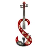 An electric violin.