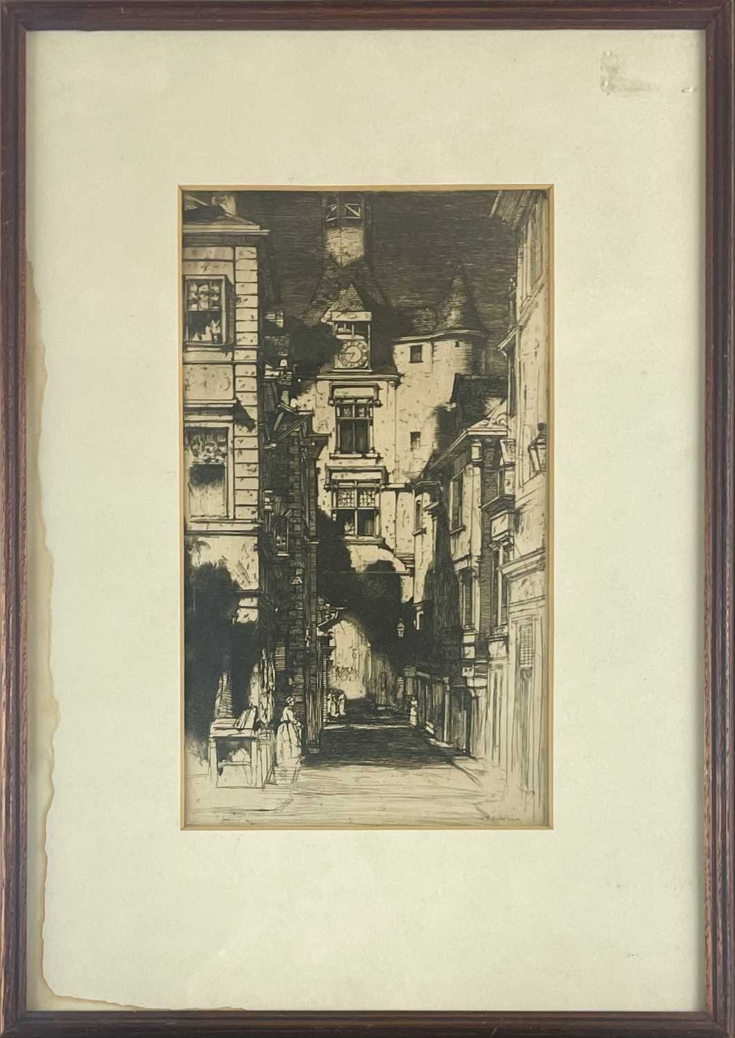 David Young CAMERON (1865-1945) Two etchings - Amboise & Newgate - Bild 2 aus 5