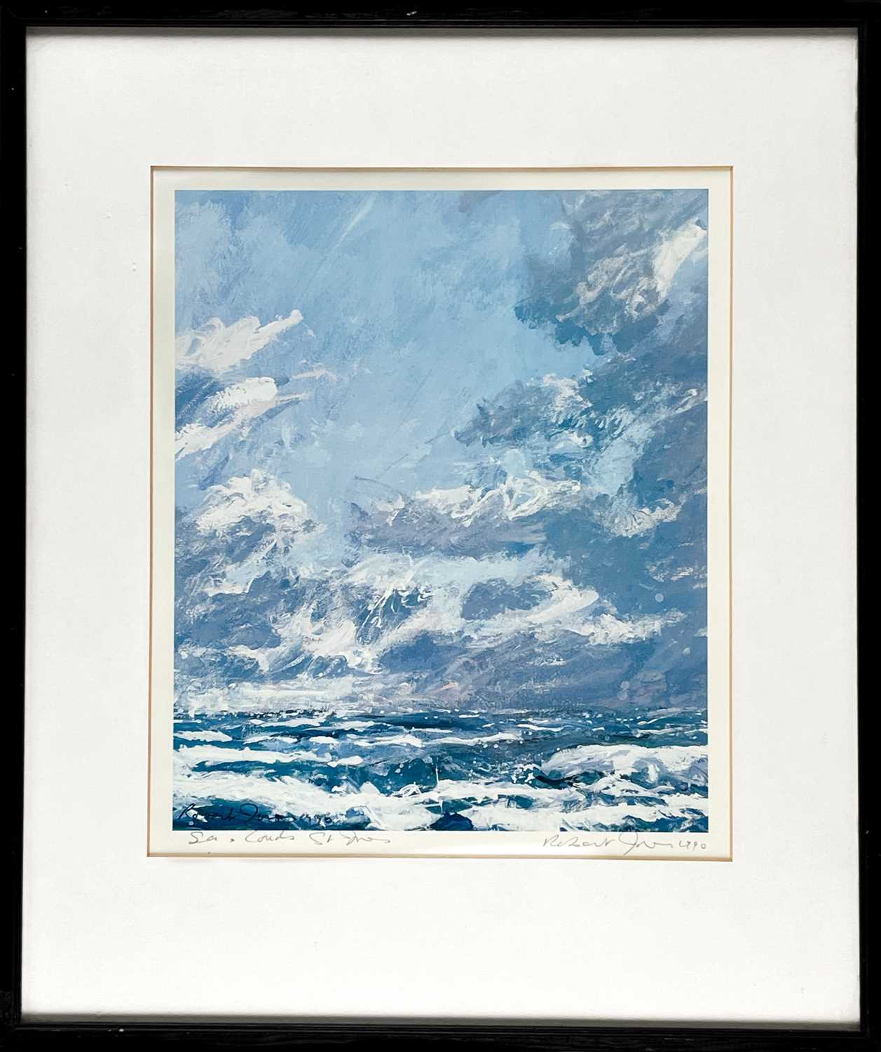 Robert JONES (1943) Sea & Clouds, St Ives - Image 2 of 3