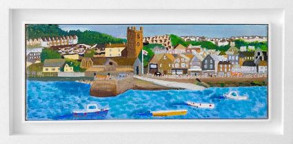 Andrew Stewart WEIR (1948) Summer St Ives Harbour